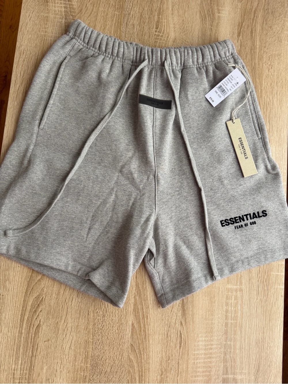 Fear of God Essentials Light Gray Athletic Shorts